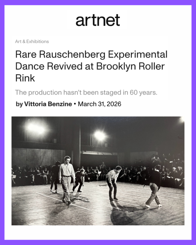 Photograph of Trisha Brown’s Rulegame 5 by Peter Moore; © Northwestern University. Peter Moore Photography Archive, Charles Deering McCormick Library of Special Collections, Northwestern University Libraries 